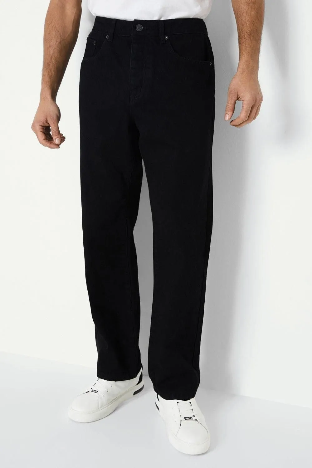 Maine Mens Plain Relaxed Fit Jeans