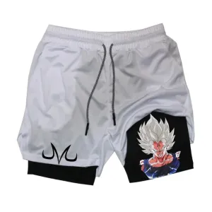 Majin Gray and Black Gym Shorts V2