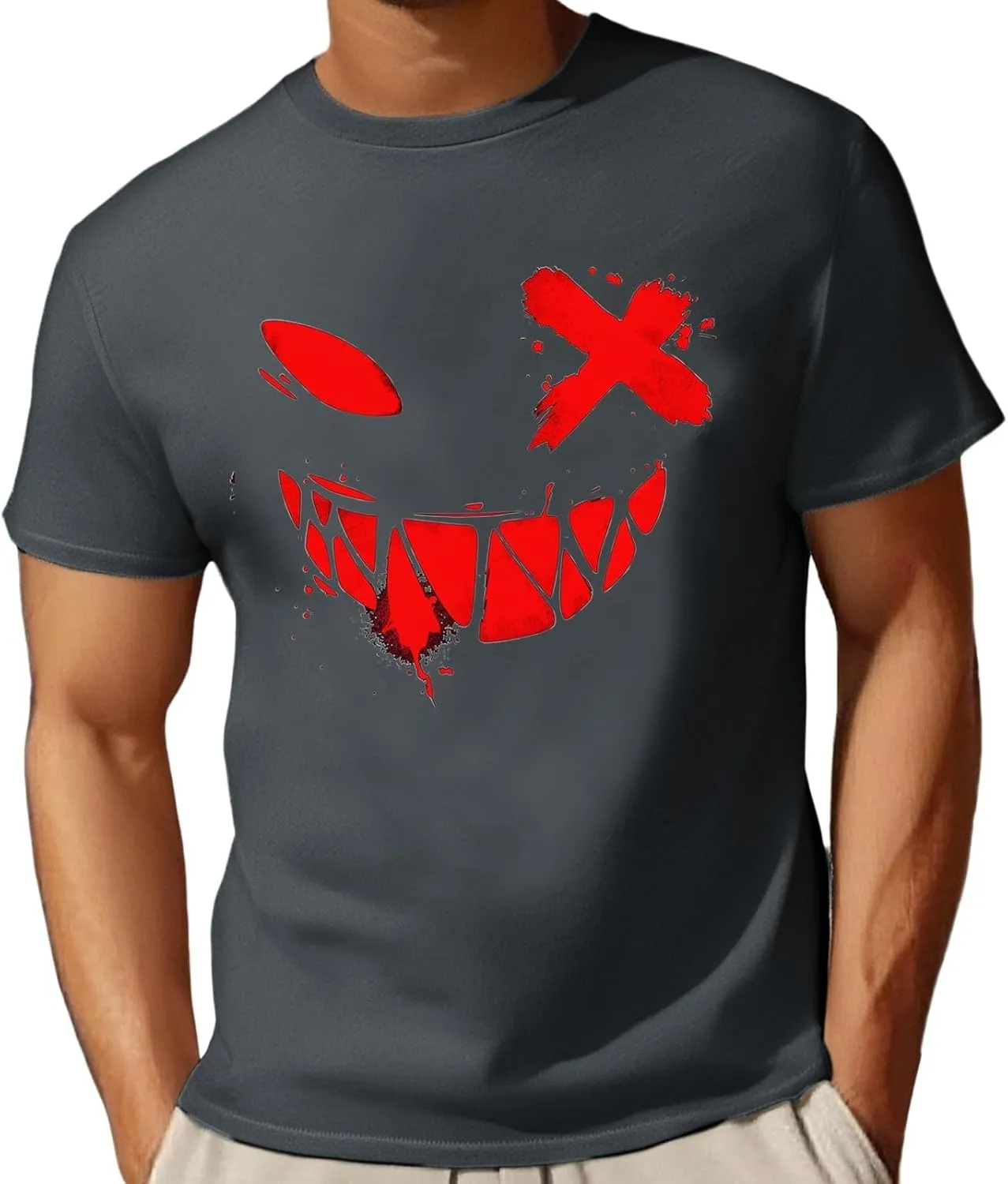 Men Graphic T Shirts,Men's T-Shirt Funny Graphic Relaxed Fit Athletic Running Tee Lightweight