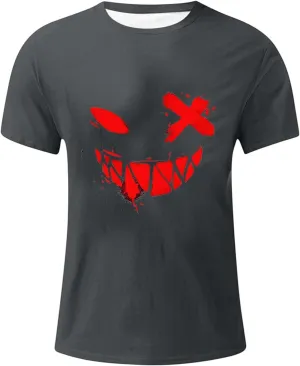Men Graphic T Shirts,Men's T-Shirt Funny Graphic Relaxed Fit Athletic Running Tee Lightweight