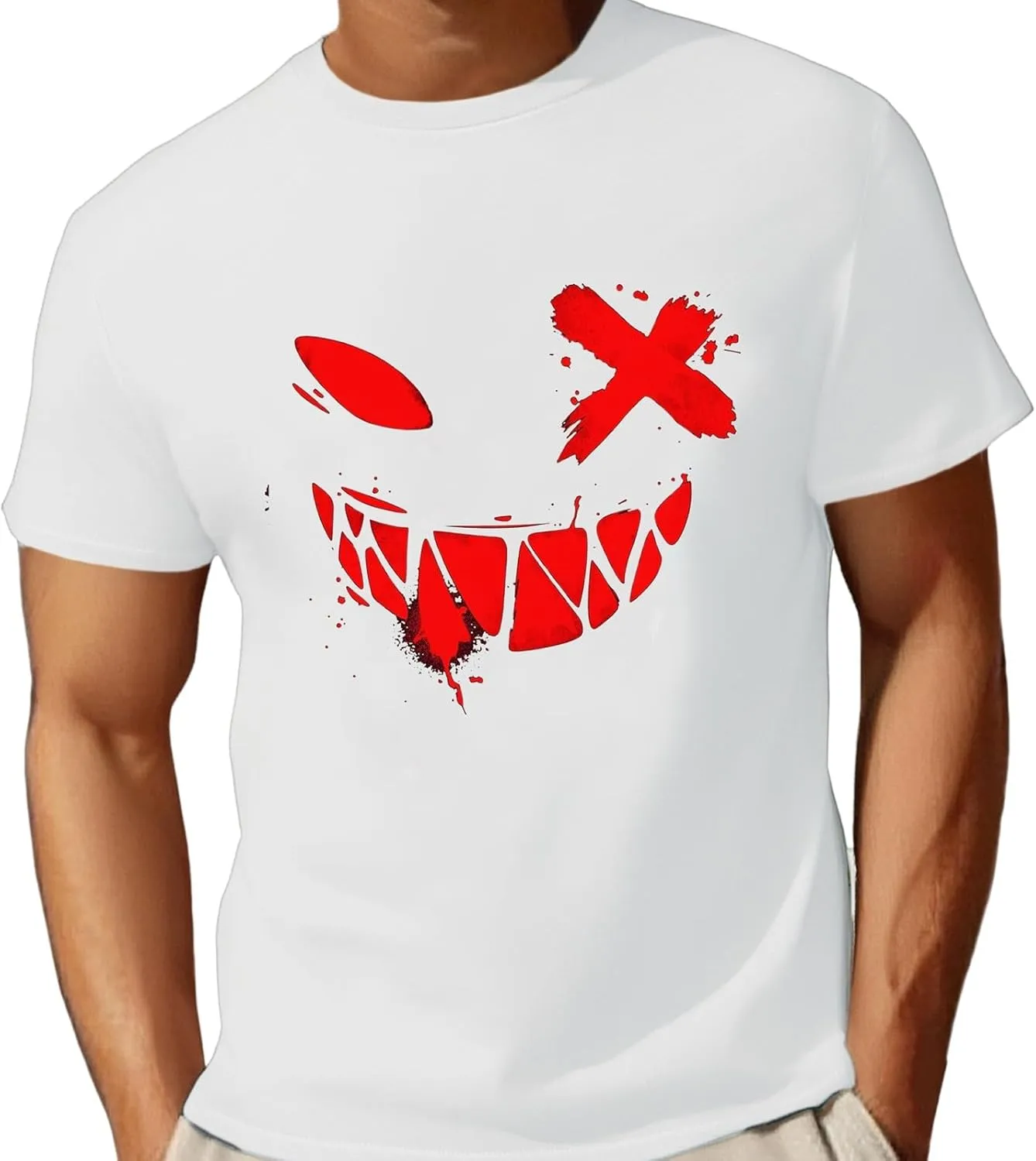 Men Graphic T Shirts,Men's T-Shirt Funny Graphic Relaxed Fit Athletic Running Tee Lightweight
