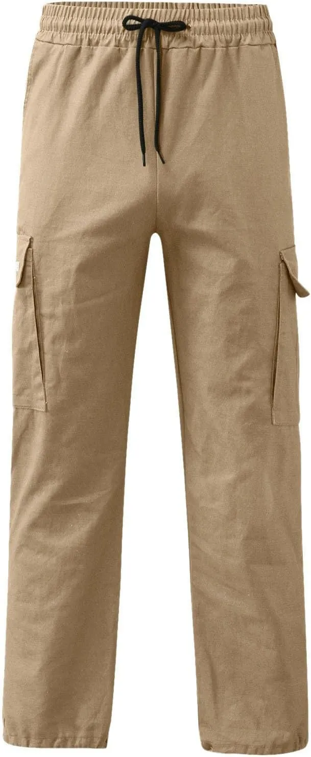 Men Outdoor Cargo Pant Lightweight Tactical Pant Hiking Jogger Classic Fit Multi Pockets Cargo Pants Hiking Pants