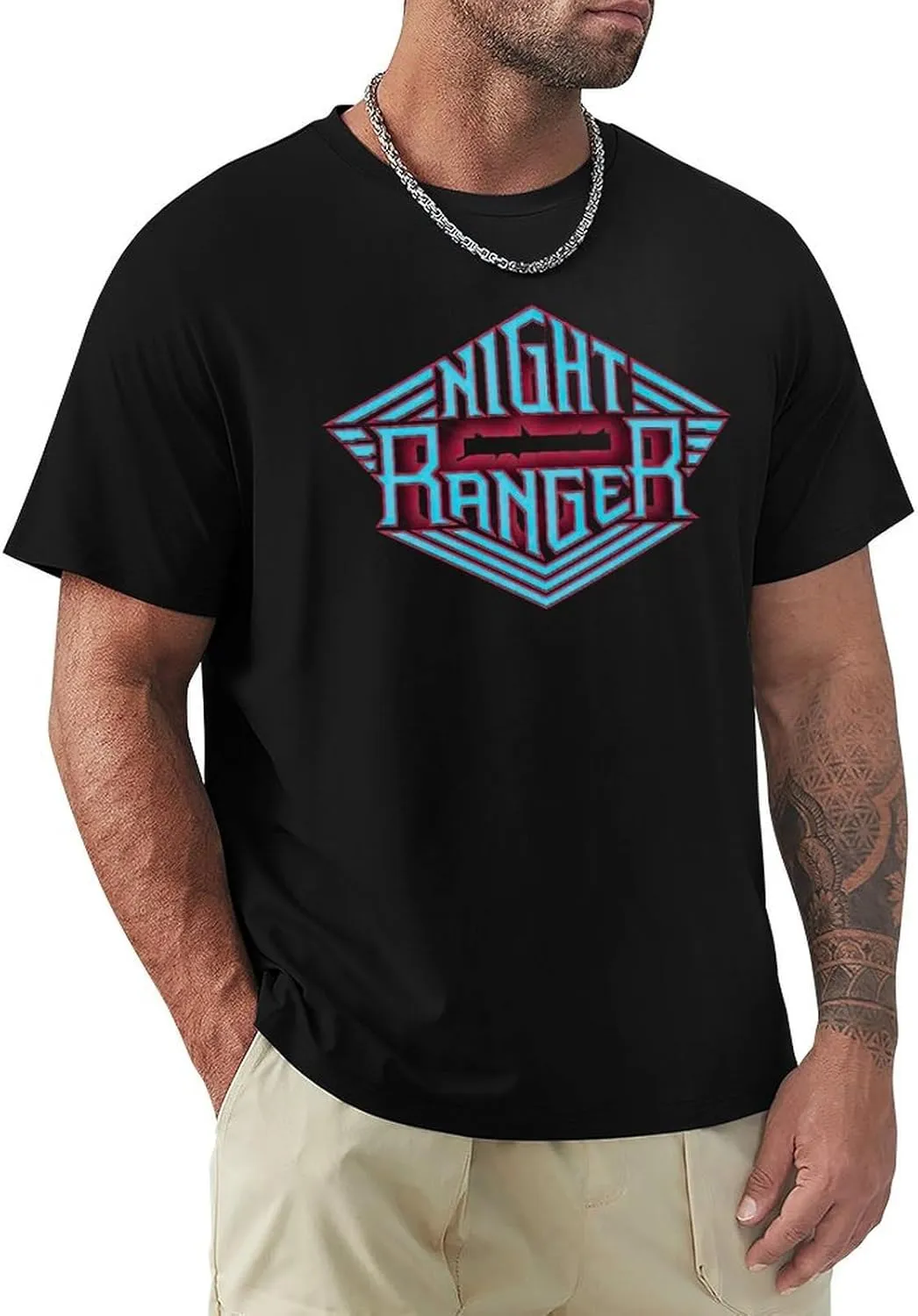 Men T-Shirts Round Neck Short-Sleeve T Shirts for Mens