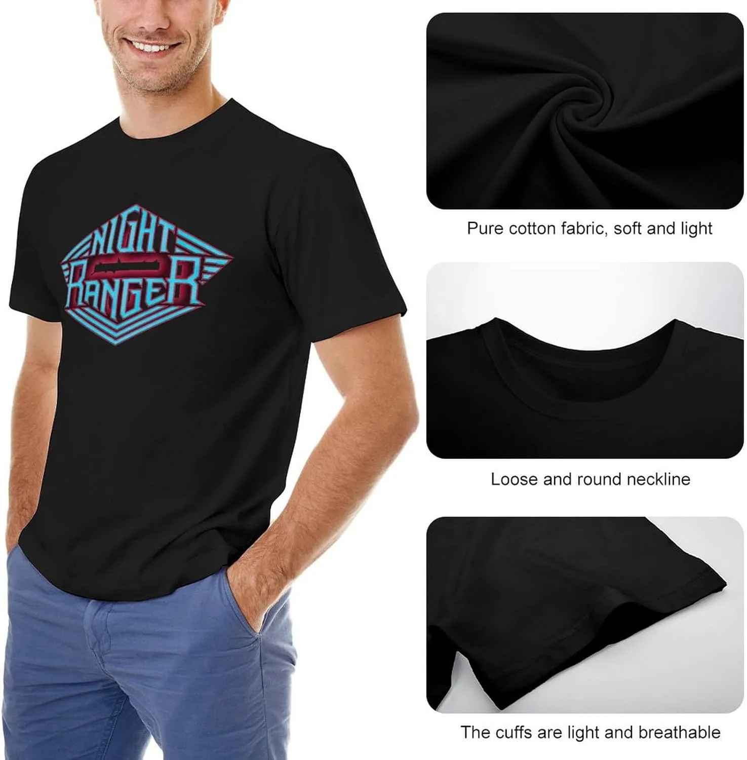Men T-Shirts Round Neck Short-Sleeve T Shirts for Mens