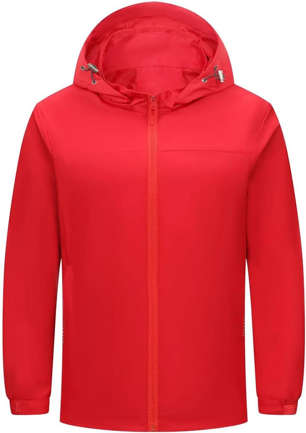 Men Women Rain Jackets Hooded Waterproof Windbreaker With Pockets Unisex Fall Winter Outdoor Hiking Travel Raincoats