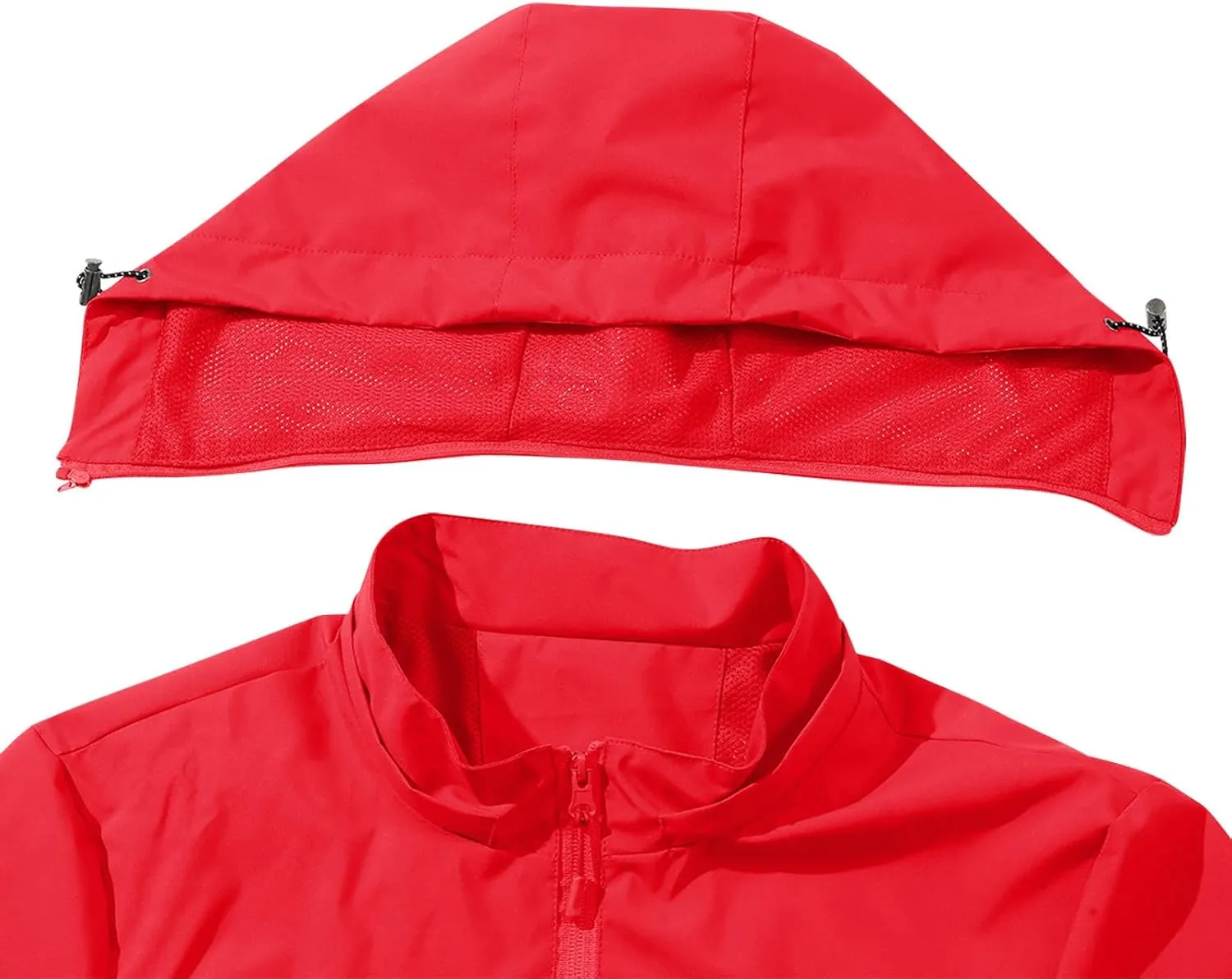 Men Women Rain Jackets Hooded Waterproof Windbreaker With Pockets Unisex Fall Winter Outdoor Hiking Travel Raincoats