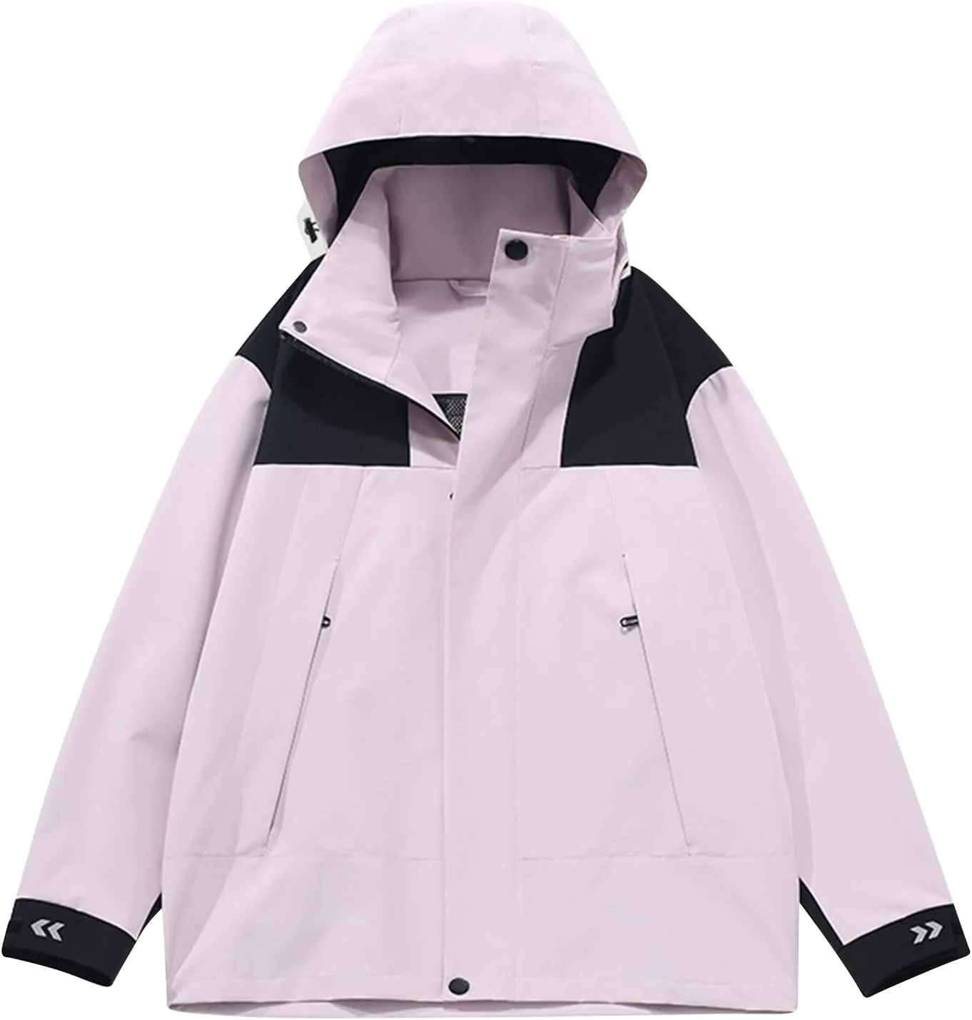Men Women Rain Jackets Lightweight Waterproof Windbreaker Unisex Hooded Raincoat for Outdoor Running Mountaineering