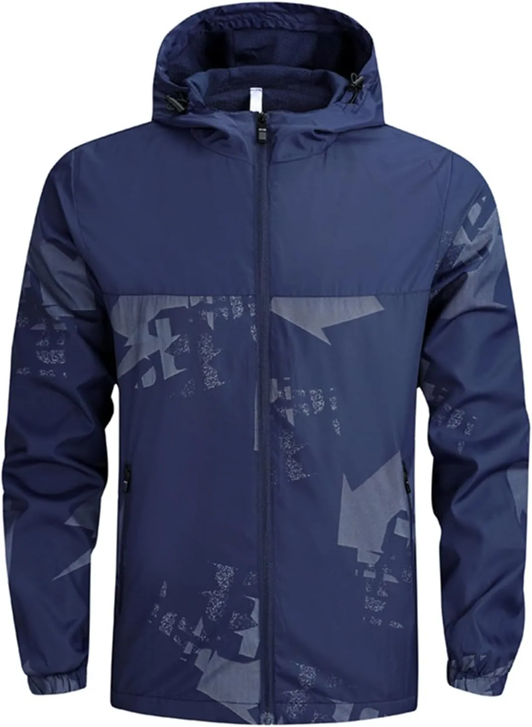 Mens 2023 Fall Rain Coat Lightweight Windbreaker Waterproof Rain Jacket Hood Outdoor Running Hiking Hooded Overcoats