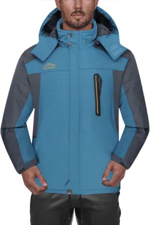 Mens 2023 Mountain Waterproof Ski Snow Jacket Winter Windproof Rain Jackets Waterproof Outdoor Mountain Hiking Coats
