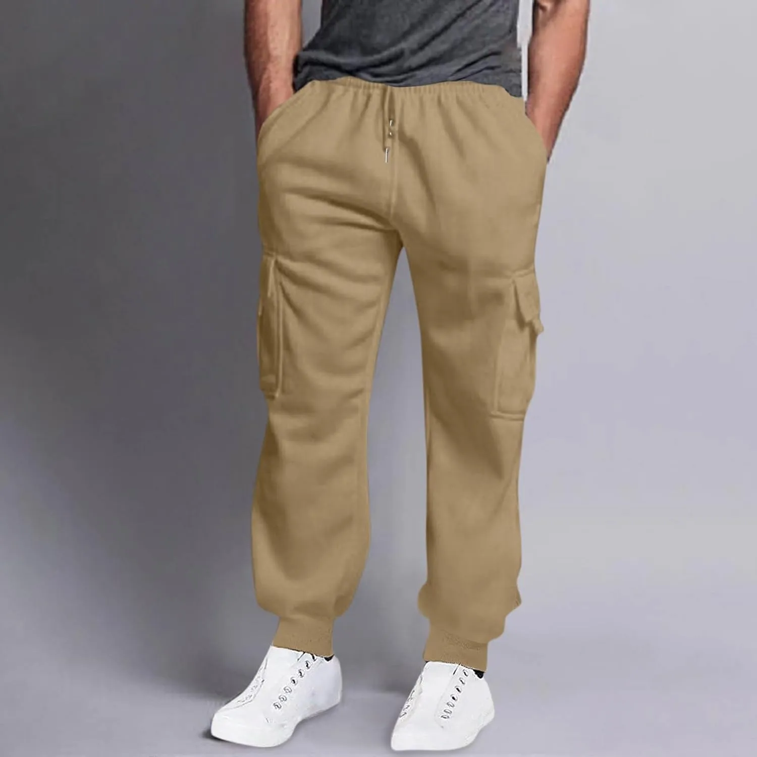 Men's Athletic Running Sweatpants Casual Sports Length Solid Mens Pants Men's Pants Men's Cotton Casual Sweatpants