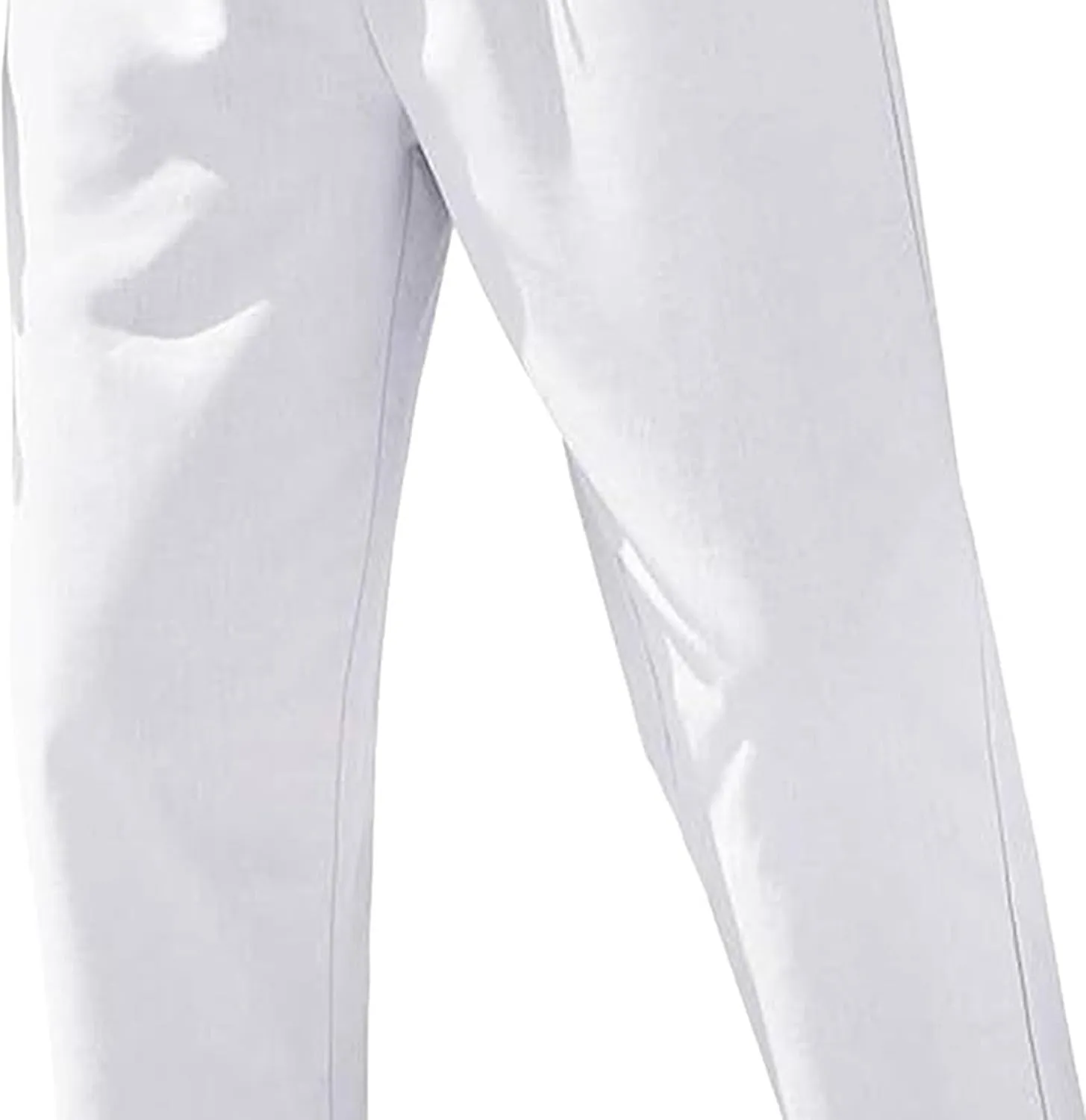 Men's Basic Cotton Liene Loose Fit Pants Elasitc Waist Lightweight Summer Trousers Casual Solid Yoga Beach Pants