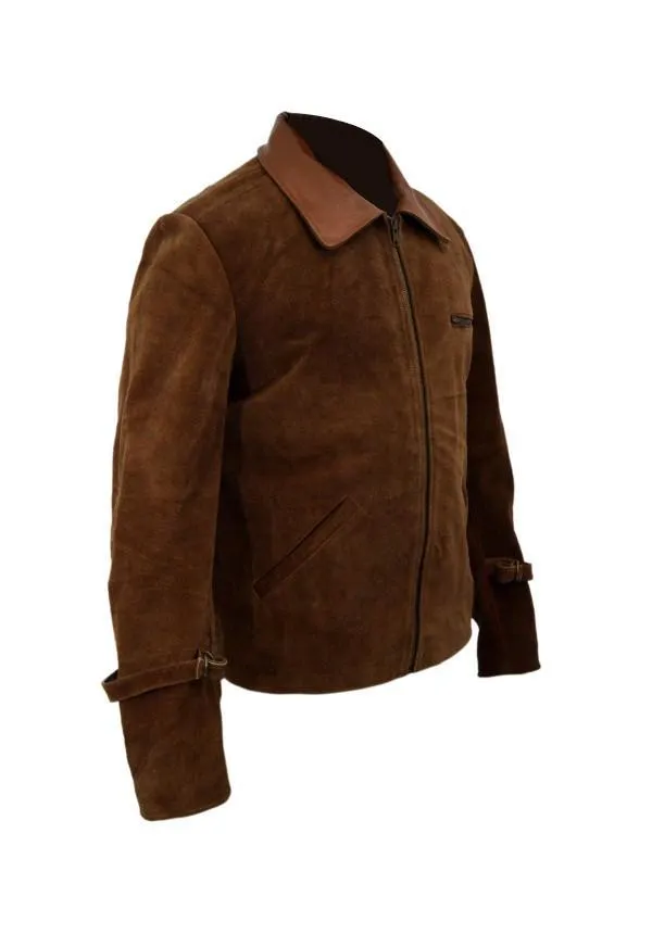 Men's Brown Suede Leather Jacket