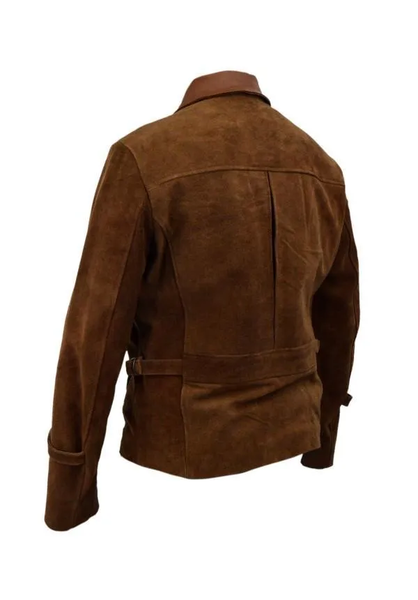 Men's Brown Suede Leather Jacket