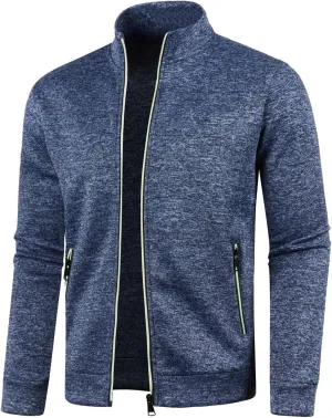Mens Cardigan, Men's Sweaters Full Zip Slim Thick Knitted Cardigan Sweaters Solid Jacket Coats with Pockets