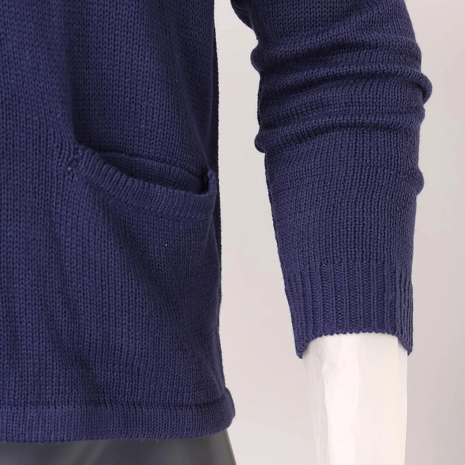 Men's Cardigan Sweaters,Mens Shawl Collar Cardigan Sweaters Button Down Cable Knitted Loose Fit Knitwear Open Front Sweaters