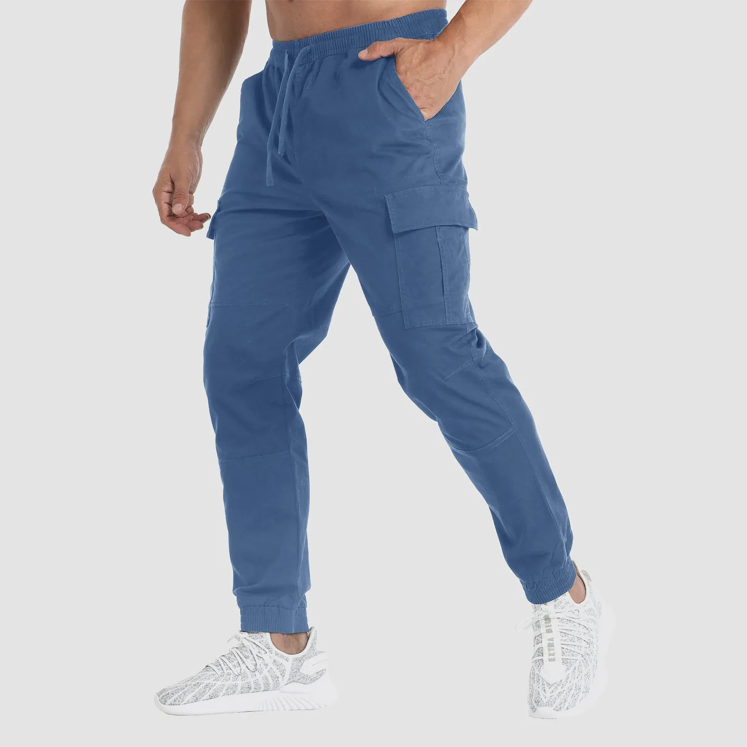 Men's Cargo Pants Elastic Waist Quick Dry Trousers