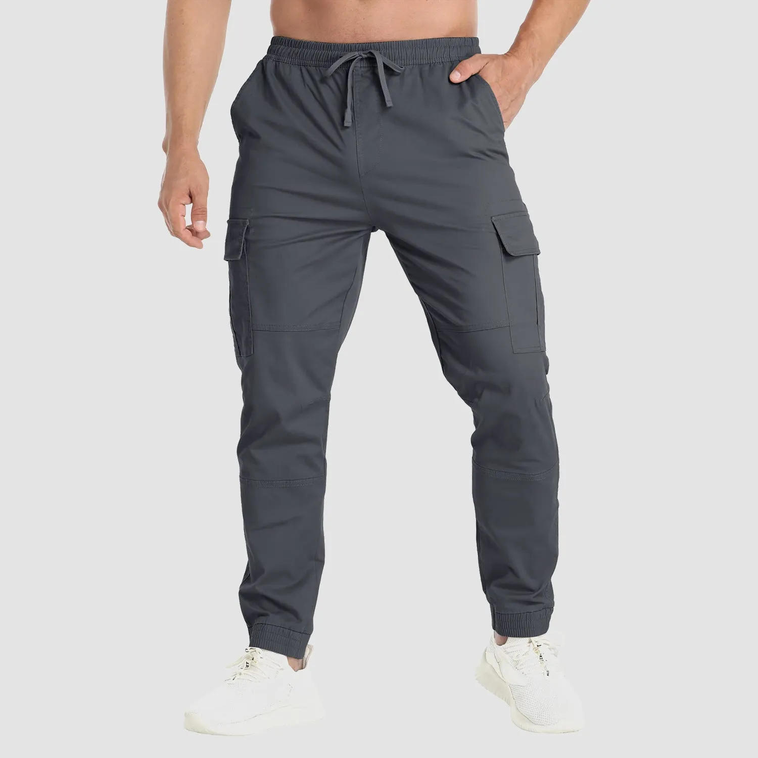 Men's Cargo Pants Elastic Waist Quick Dry Trousers