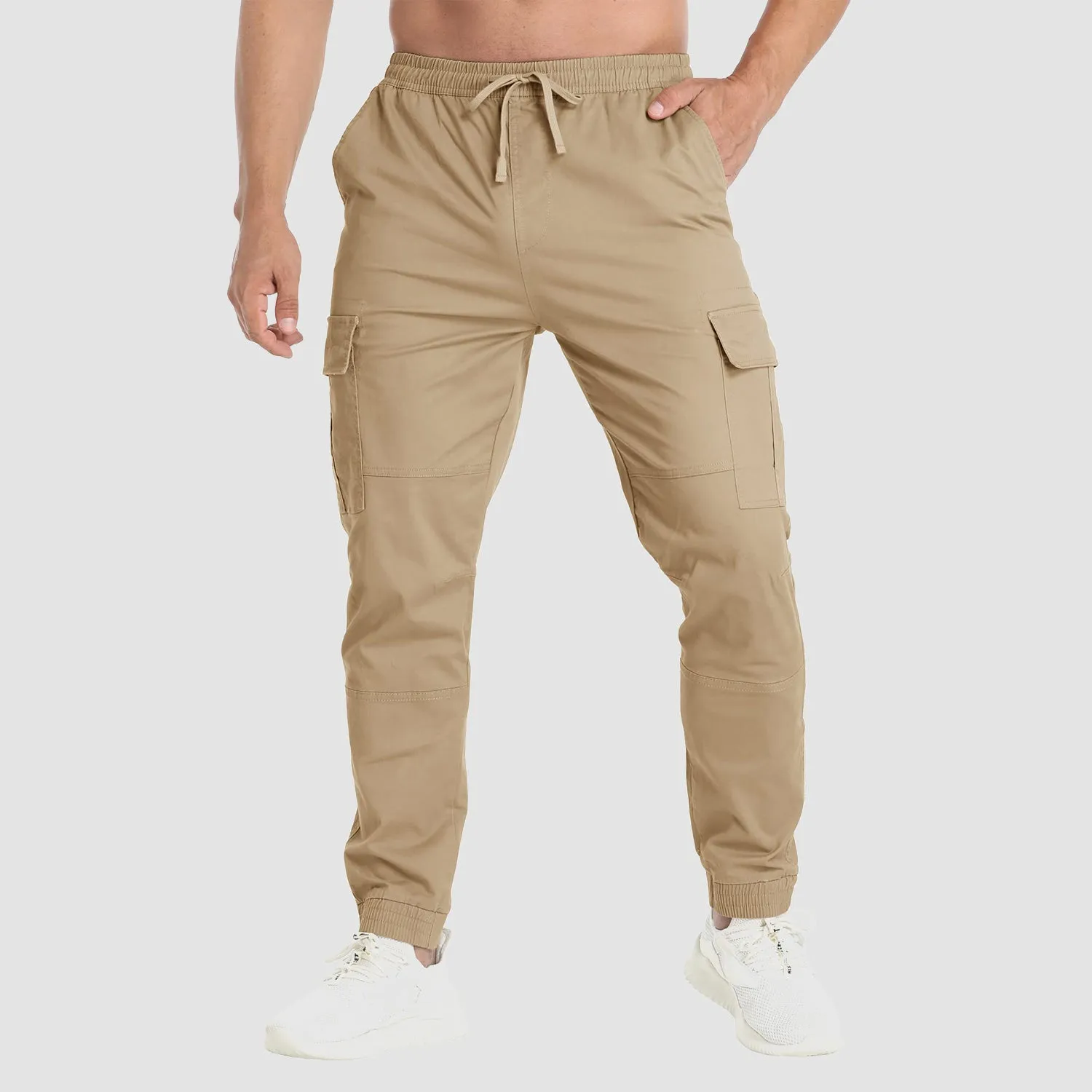 Men's Cargo Pants Elastic Waist Quick Dry Trousers