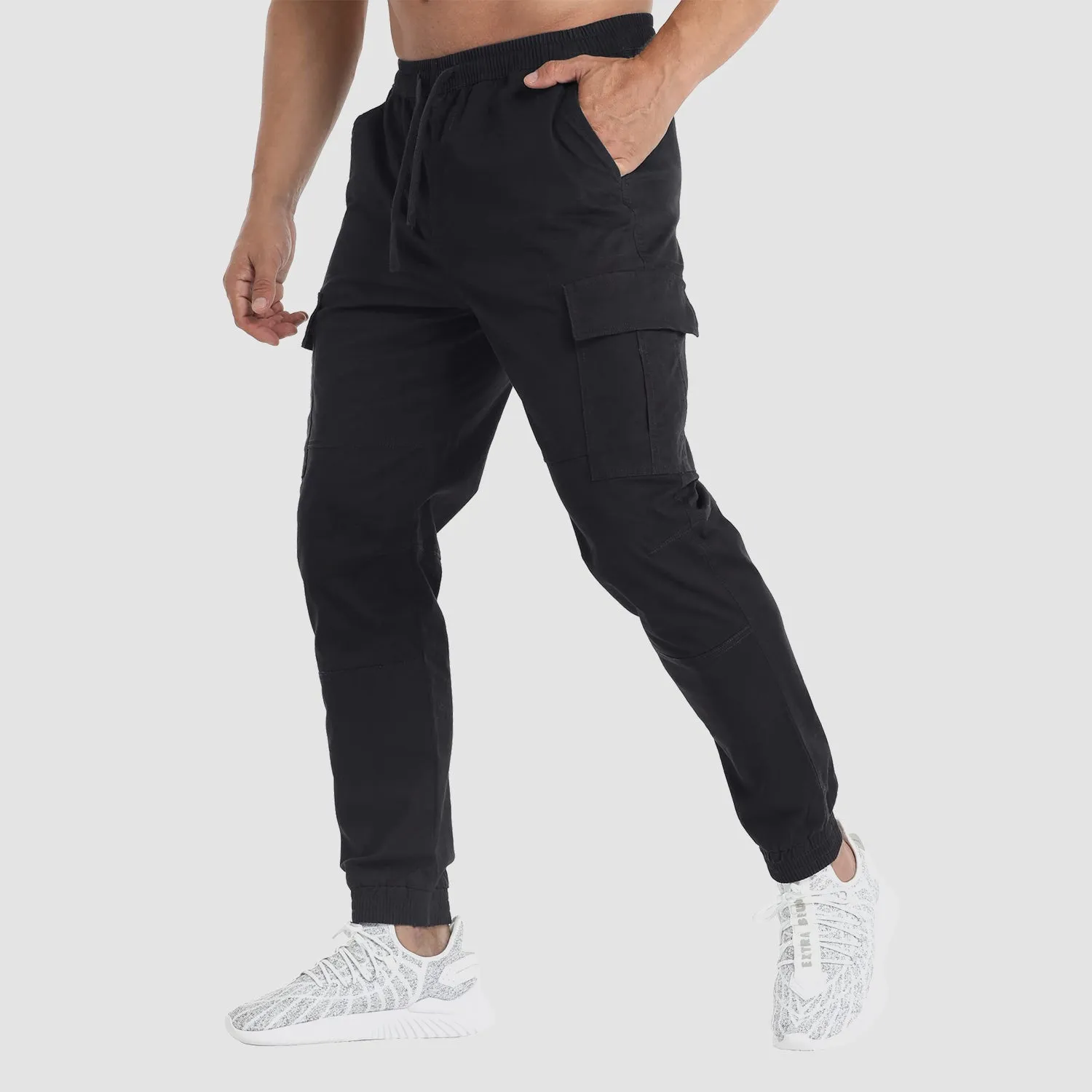 Men's Cargo Pants Elastic Waist Quick Dry Trousers