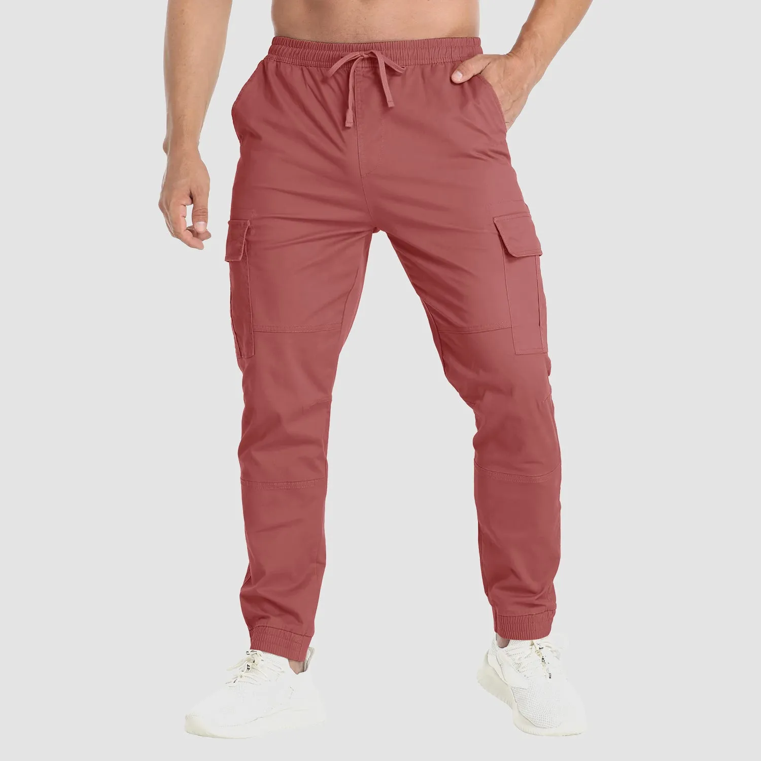Men's Cargo Pants Elastic Waist Quick Dry Trousers
