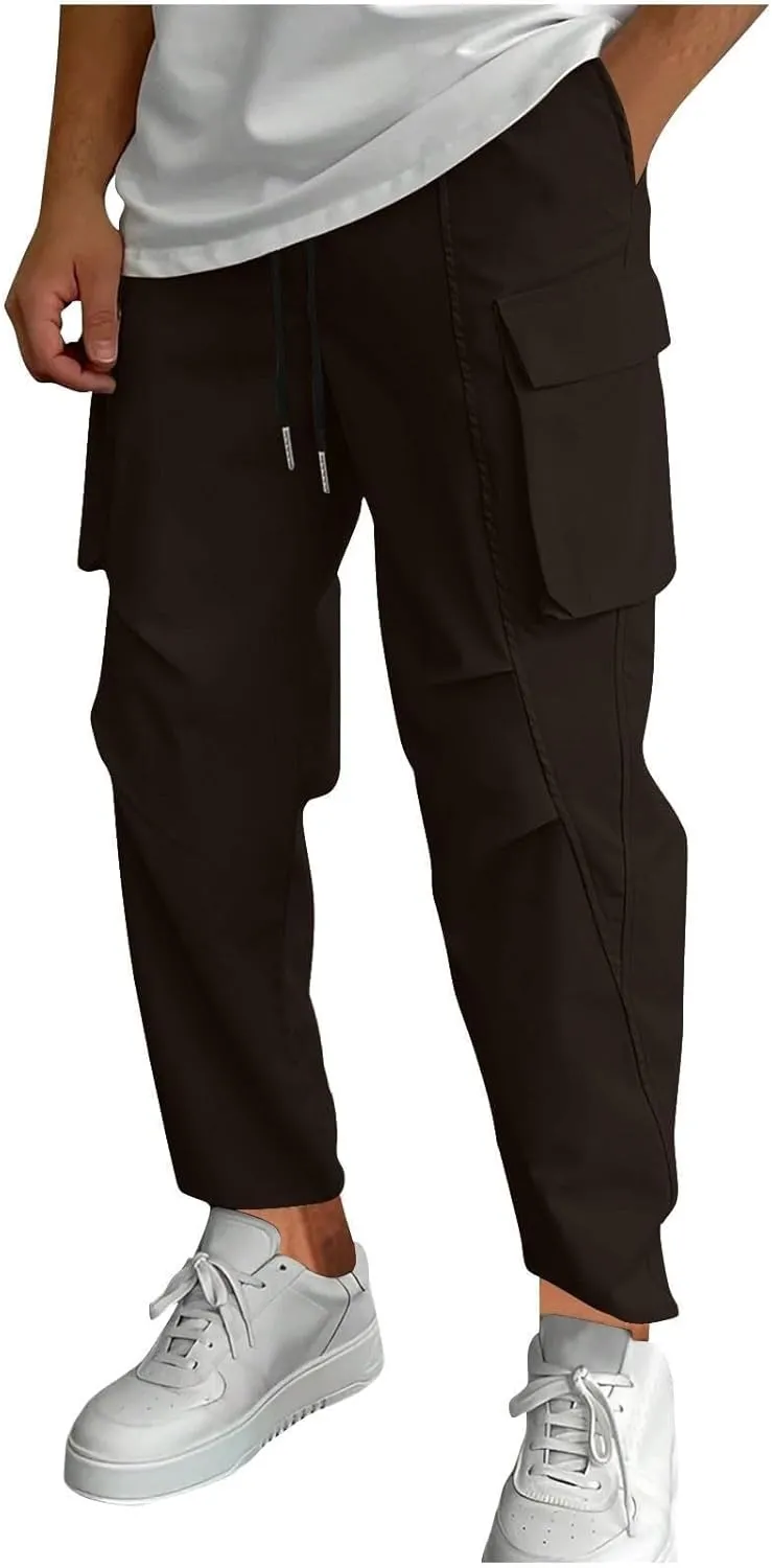Mens Cargo Pants Relaxed Fit Insulated Jeans Beige Cargo Pants Men Extreme Cold Weather Pants Men Pants for Men Work High Stretch Multi-Pocket Cargo Pants Men's Outdoor Pants