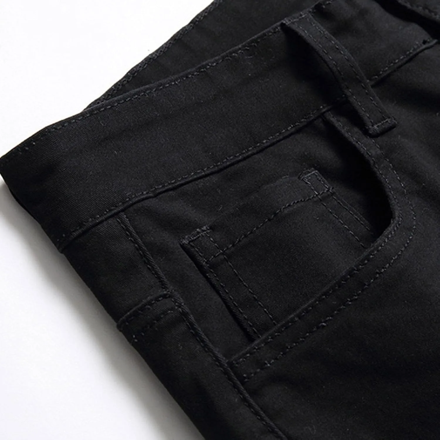 Men's Casual Autumn Hip Hop Loose Middle Waist Denim Long Pants Men's Jeans Jeans Men Straight Leg Jeans