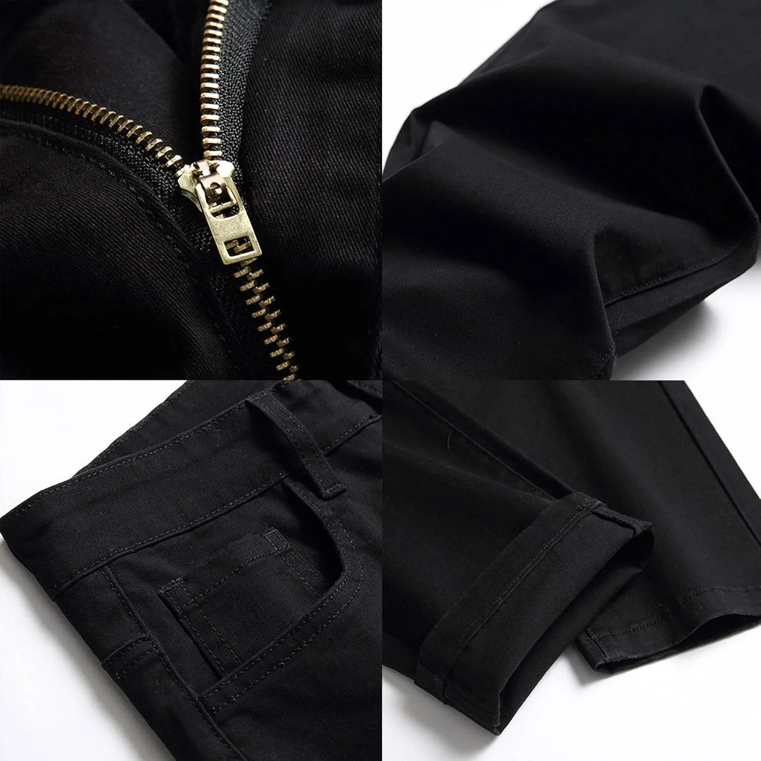 Men's Casual Autumn Hip Hop Loose Middle Waist Denim Long Pants Men's Jeans Jeans Men Straight Leg Jeans
