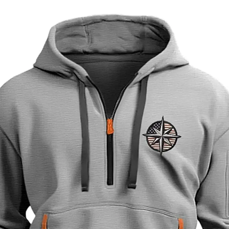 Men's Casual Sports Multi-Zip Hoodie 01523302X