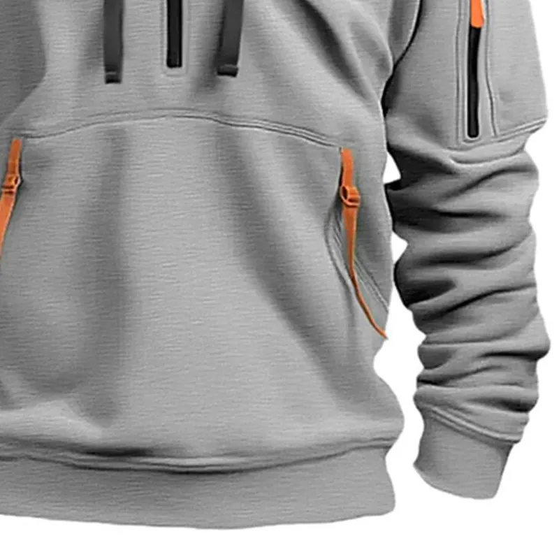 Men's Casual Sports Multi-Zip Hoodie 01523302X