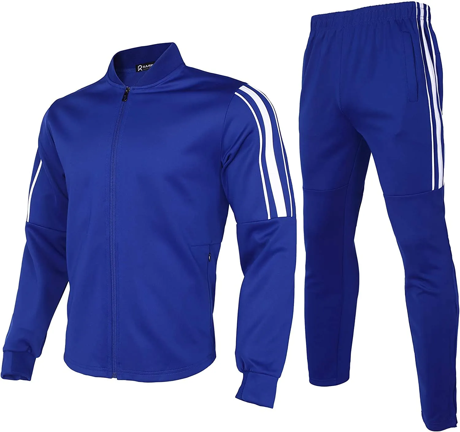 Men's Casual Tracksuits Long Sleeve Full Zip Hooded Athletic Sports Jogging Suits Sweatsuits for Men