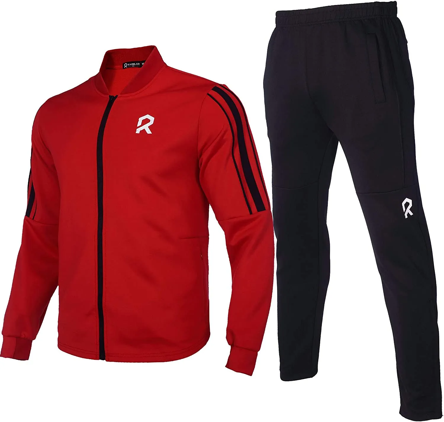 Men's Casual Tracksuits Long Sleeve Full Zip Hooded Athletic Sports Jogging Suits Sweatsuits for Men