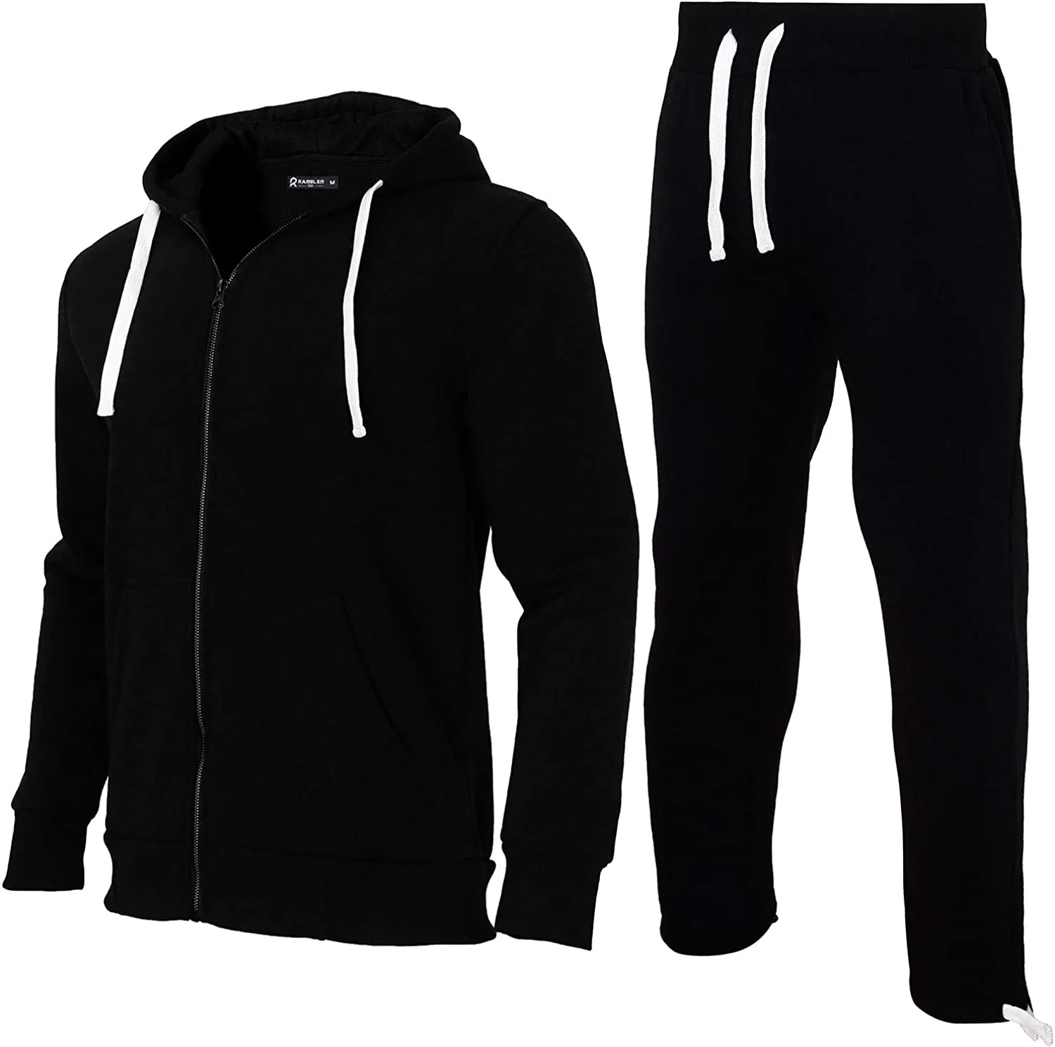 Men's Casual Tracksuits Long Sleeve Full Zip Hooded Athletic Sports Jogging Suits Sweatsuits for Men