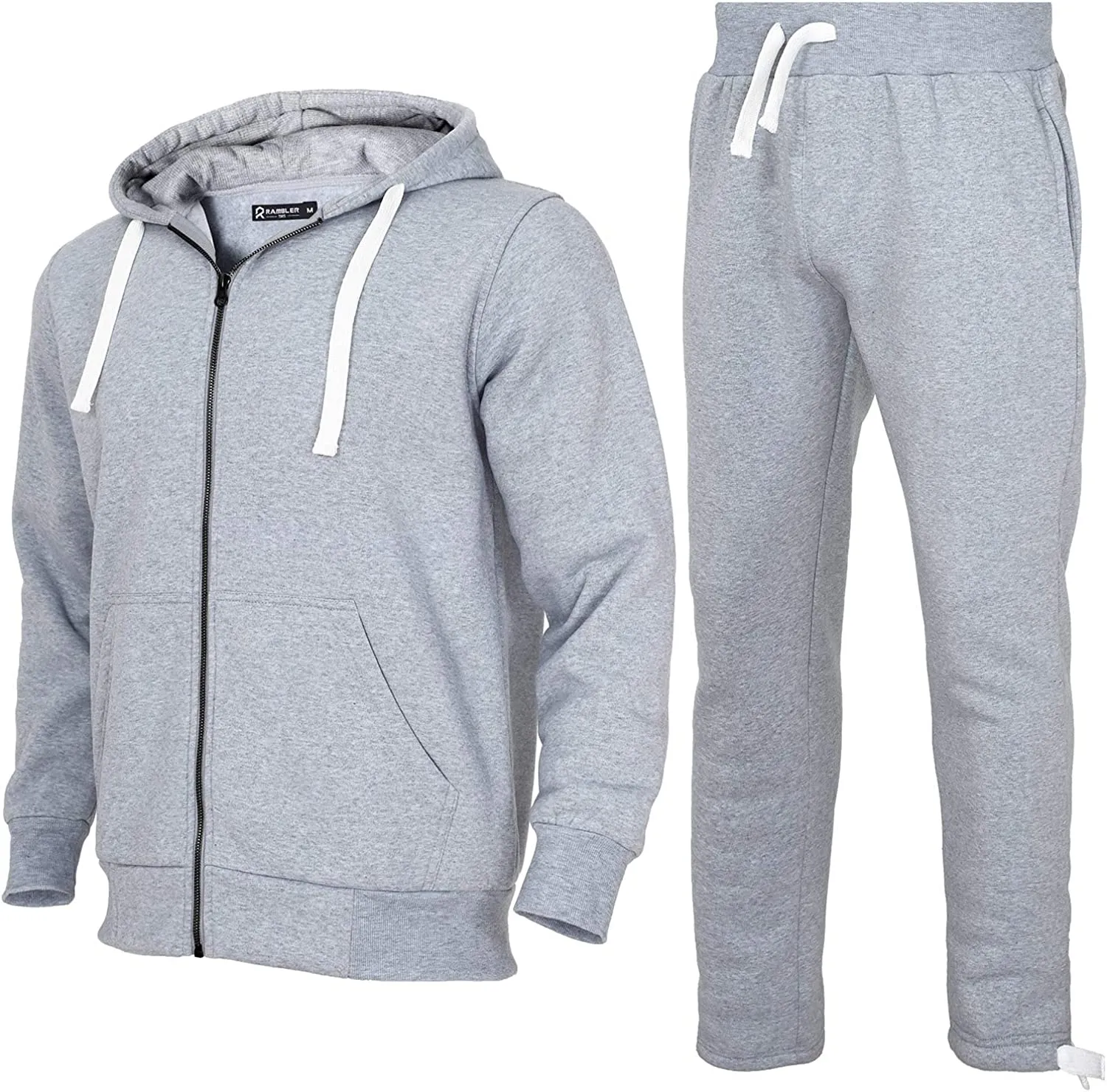 Men's Casual Tracksuits Long Sleeve Full Zip Hooded Athletic Sports Jogging Suits Sweatsuits for Men