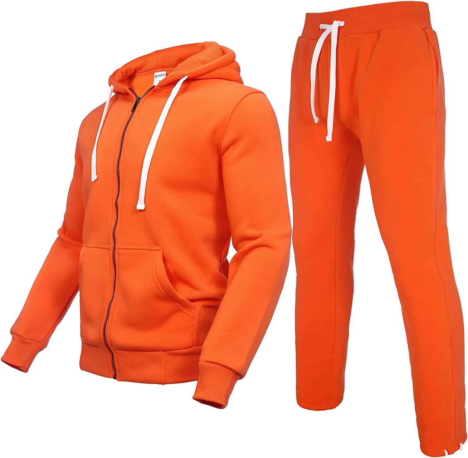 Men's Casual Tracksuits Long Sleeve Full Zip Hooded Athletic Sports Jogging Suits Sweatsuits for Men
