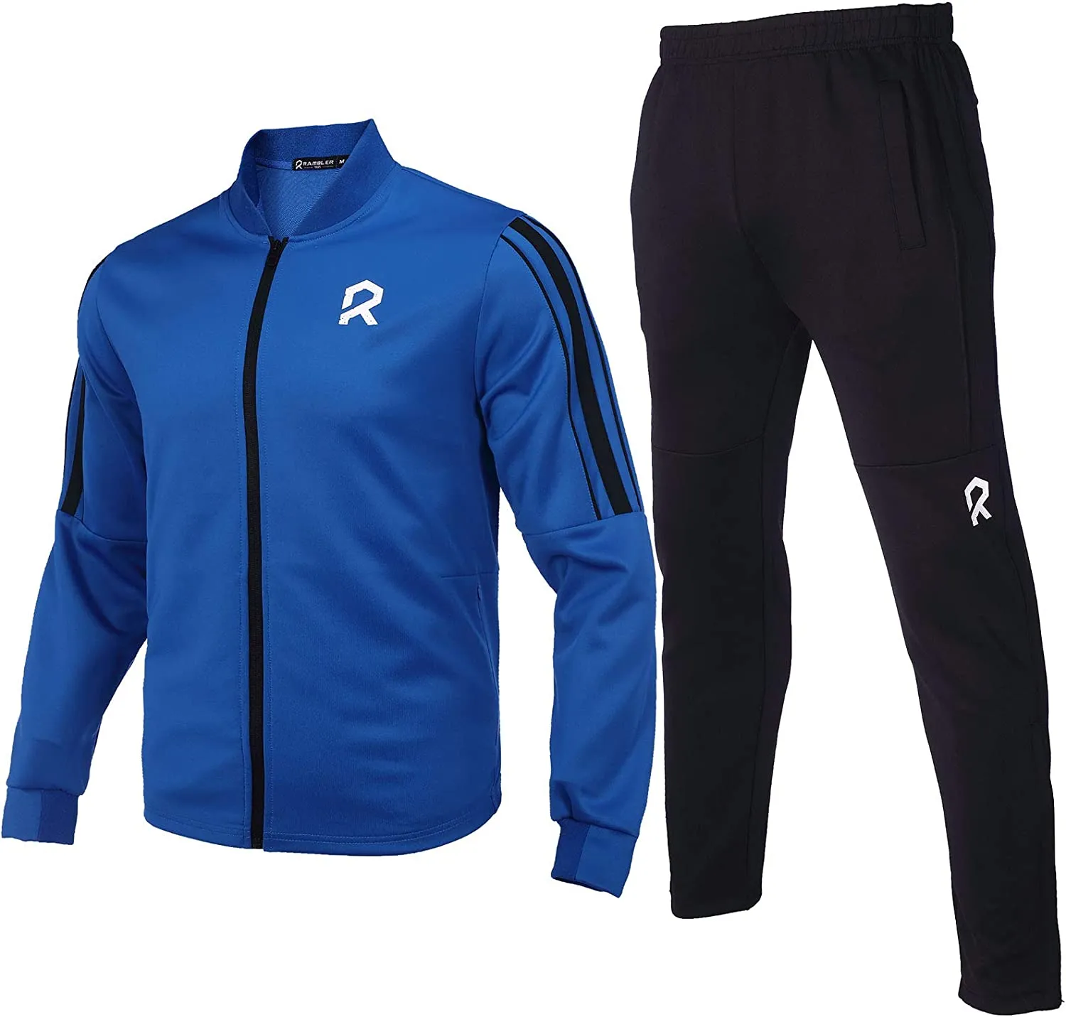 Men's Casual Tracksuits Long Sleeve Full Zip Hooded Athletic Sports Jogging Suits Sweatsuits for Men