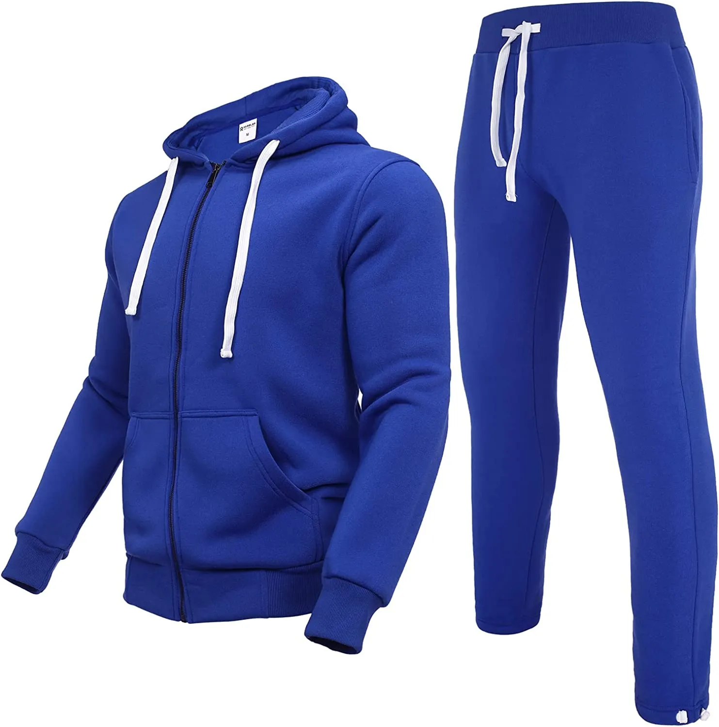 Men's Casual Tracksuits Long Sleeve Full Zip Hooded Athletic Sports Jogging Suits Sweatsuits for Men