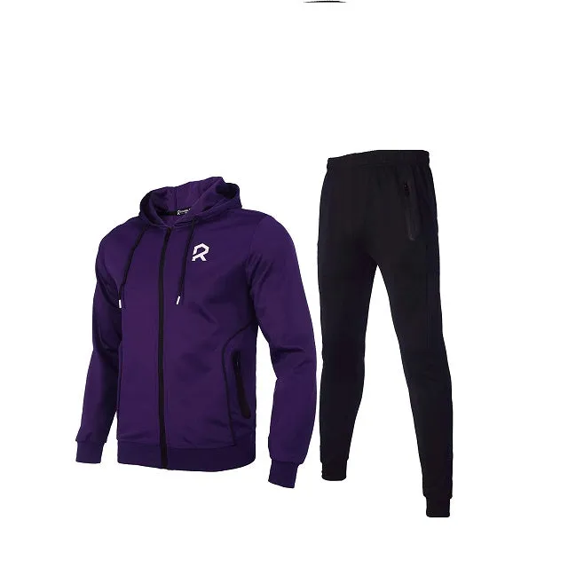 Men's Casual Tracksuits Long Sleeve Full Zip Hooded Athletic Sports Jogging Suits Sweatsuits for Men