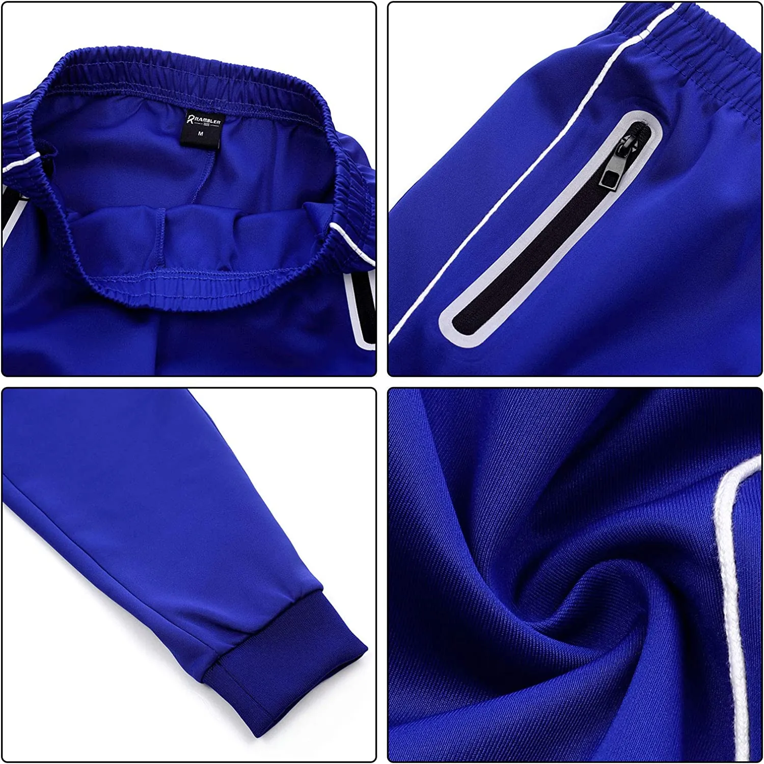 Men's Casual Tracksuits Long Sleeve Full Zip Hooded Athletic Sports Jogging Suits Sweatsuits for Men