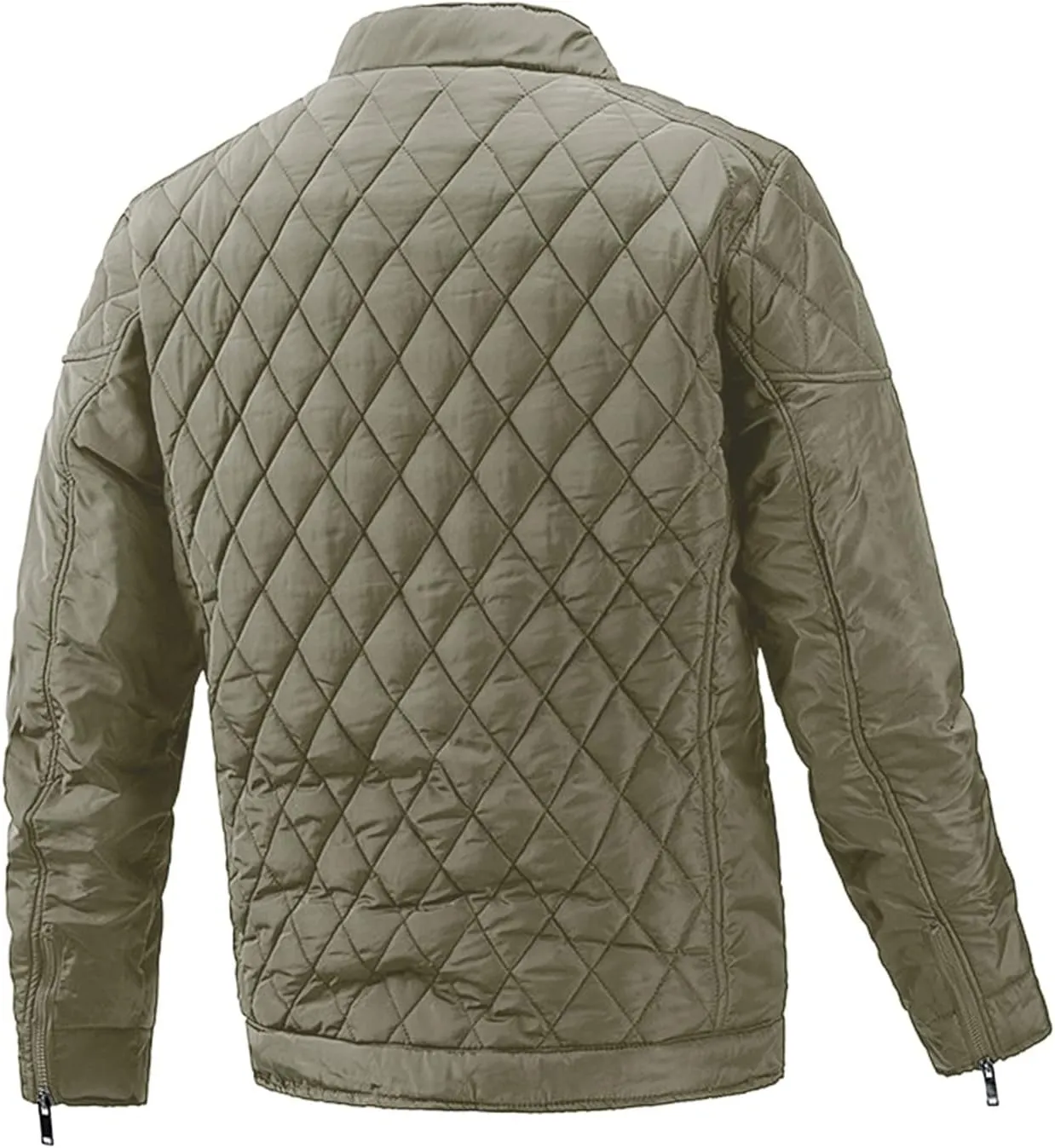 Mens Coat New Cotton Clip Trend Reversible Men's Solid Color Coat Zipper Stand Collar Jacket Fleece