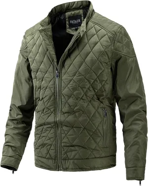 Mens Coat New Cotton Clip Trend Reversible Men's Solid Color Coat Zipper Stand Collar Jacket Fleece