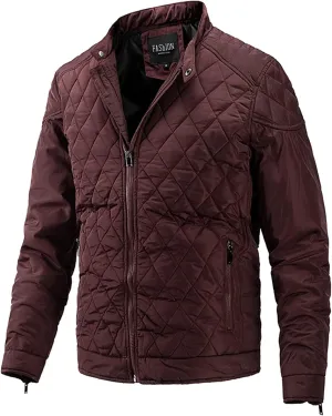 Mens Coat New Cotton Clip Trend Reversible Men's Solid Color Coat Zipper Stand Collar Jacket Fleece