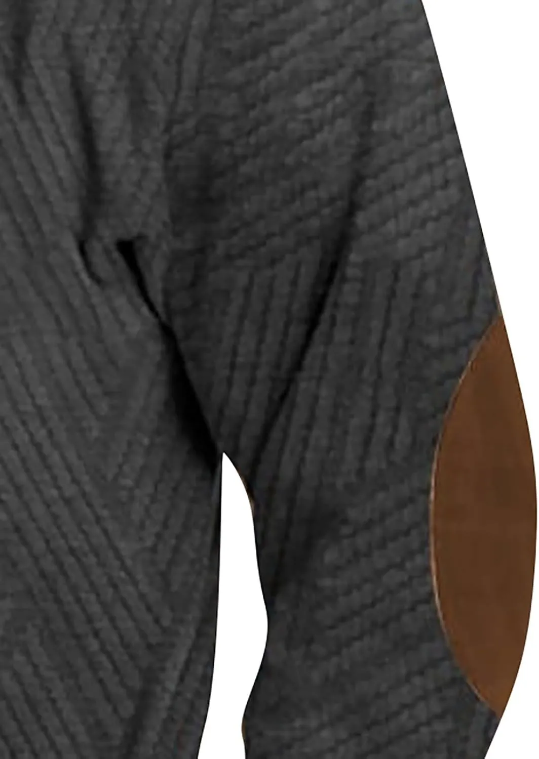Men's Corduroy Sweatshirts Casual Printed Button Down Stand Collar Long Sleeve Henley Shirt Polo Pullover Sweatshirt