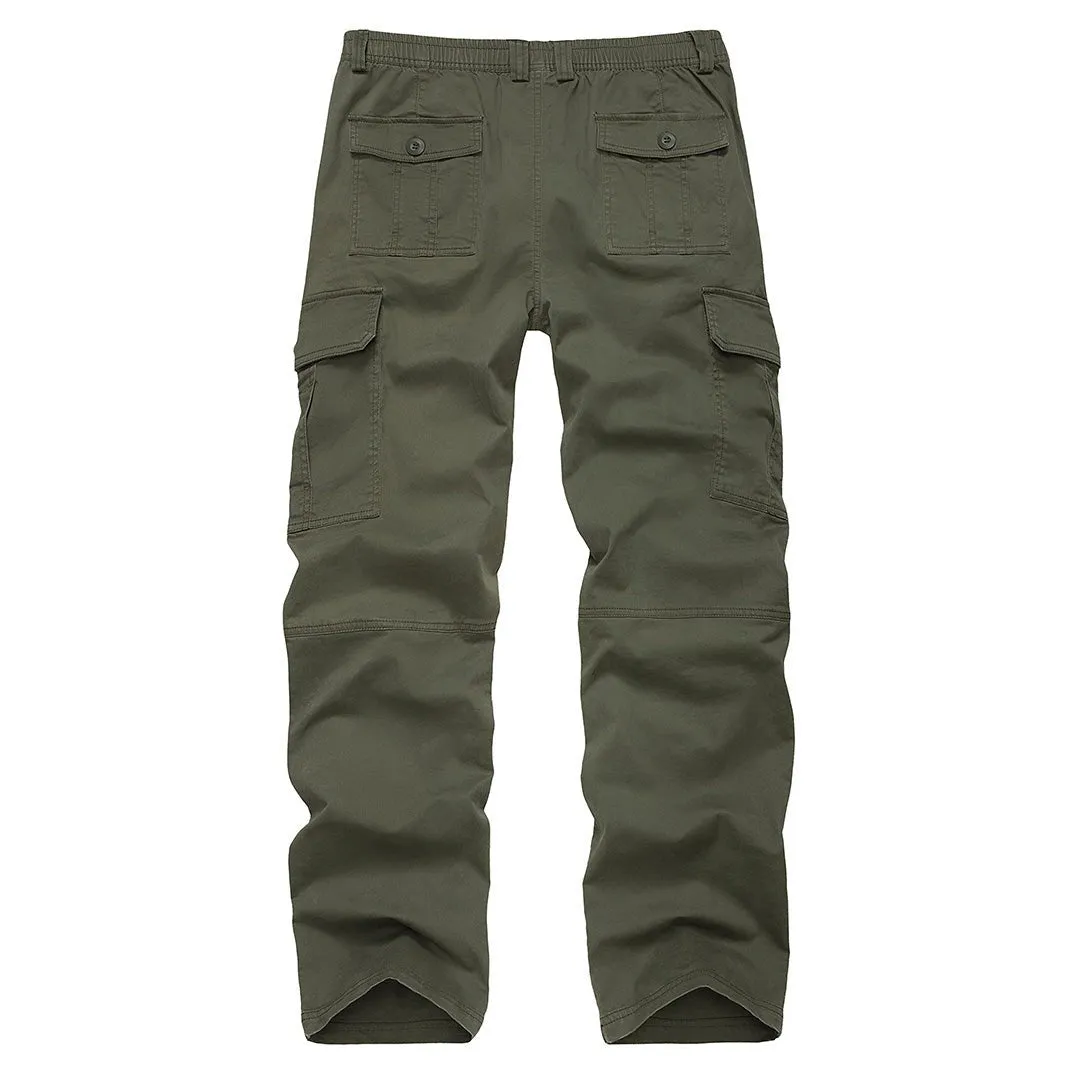 Men's Cotton Casual Classic Straight Leg Pants