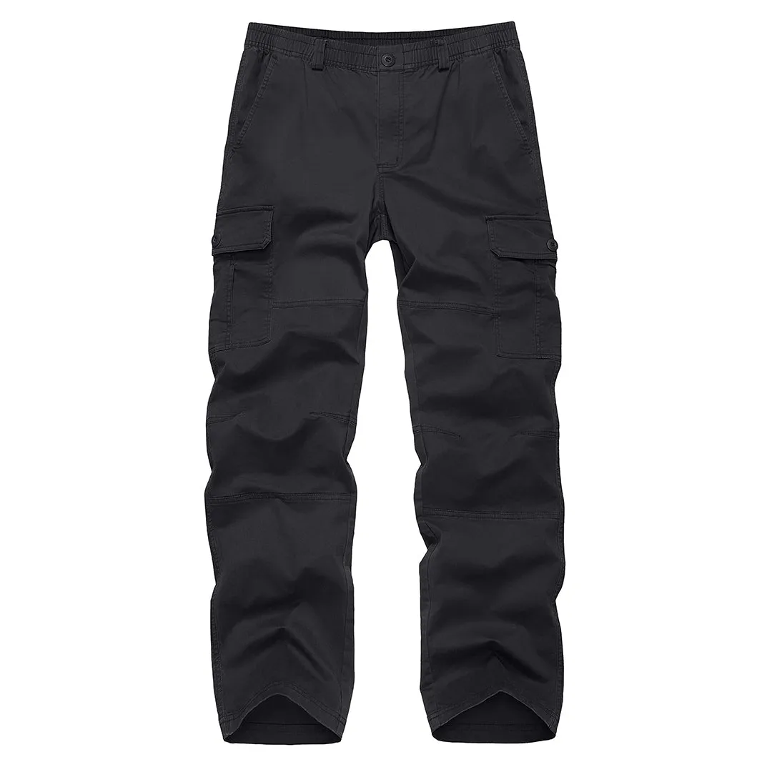Men's Cotton Casual Classic Straight Leg Pants