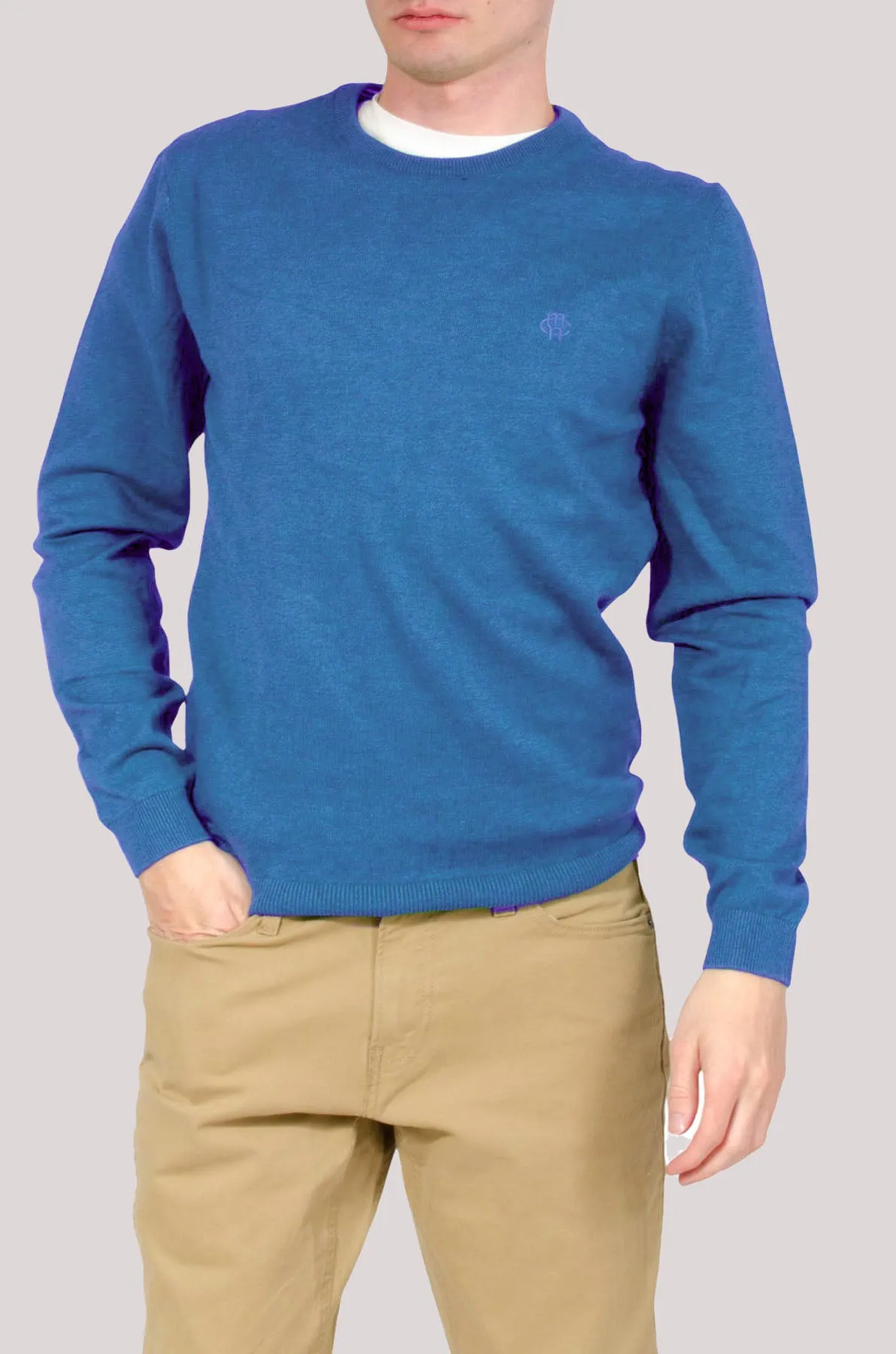 Mens Cotton Crew Neck Jumper