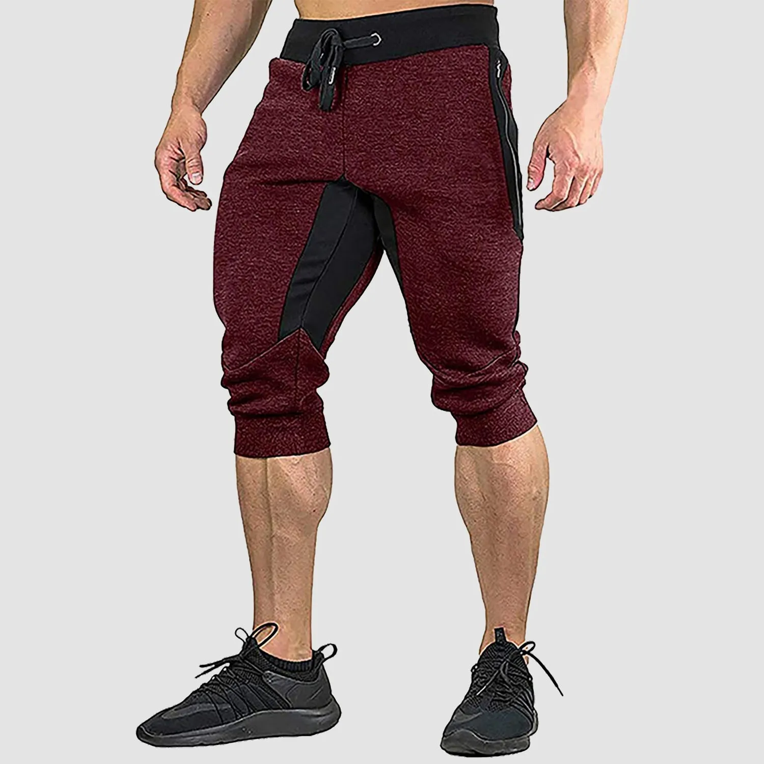 Men's Cropped Shorts  Cotton stretch sweatpants