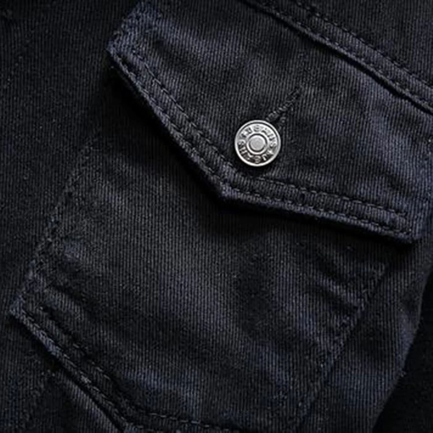 Mens Denim Jacket Lapel Collar Sherpa Fleece Lined Thicken Denim Jean Trucker Jacket Coats Stylish Button Down Coat