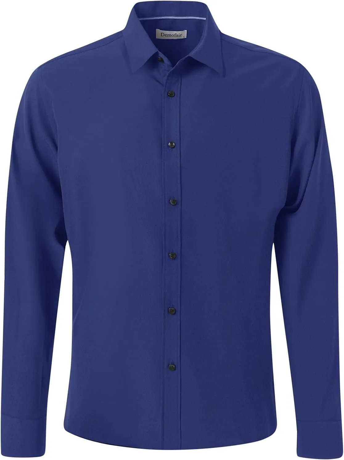 Men's Dress Shirts Solid Wrinkle-Free Long Sleeve Button Down Shirt Regular Fit Formal Shirts
