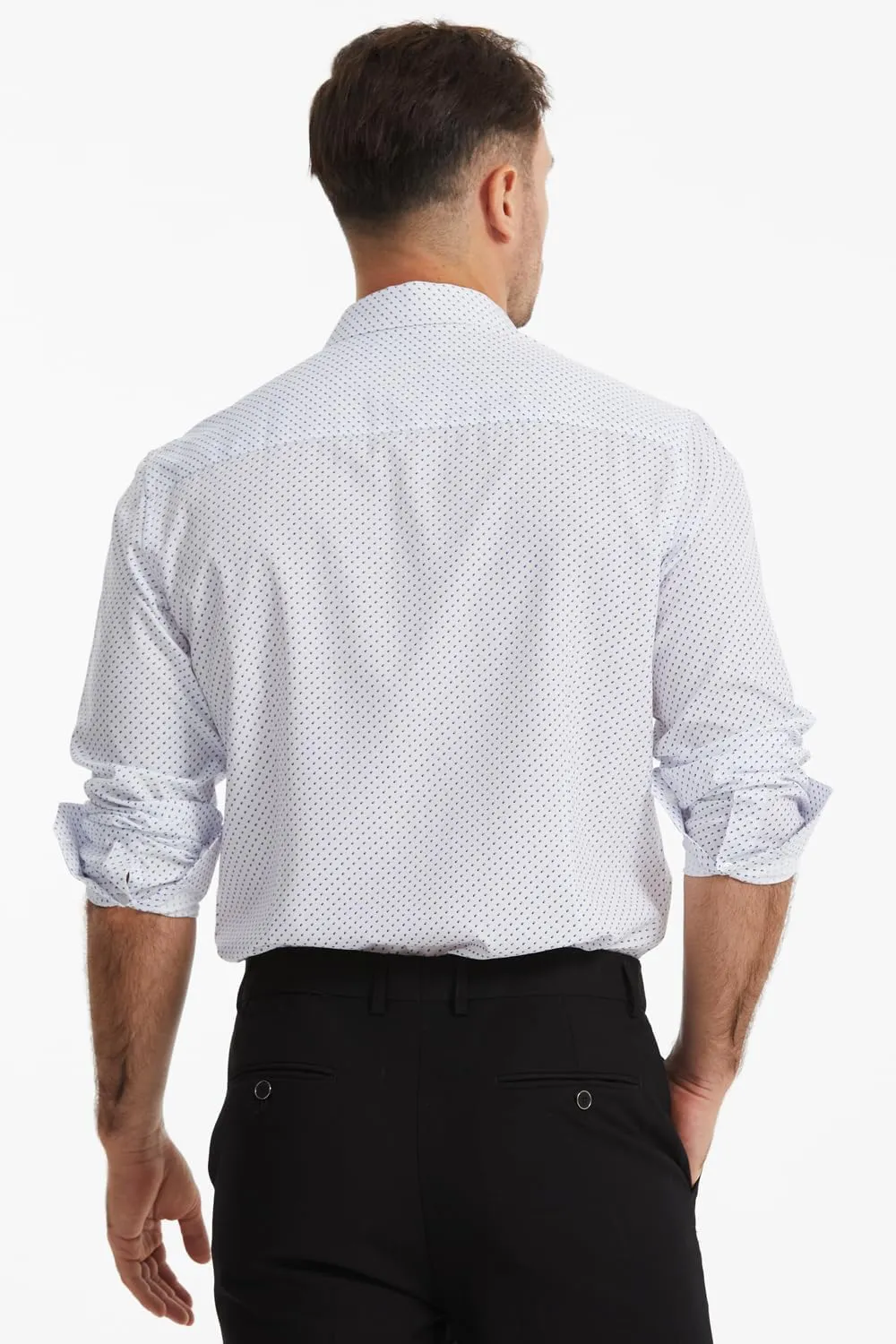 Men's Dress Shirts Solid Wrinkle-Free Long Sleeve Button Down Shirt Regular Fit Formal Shirts