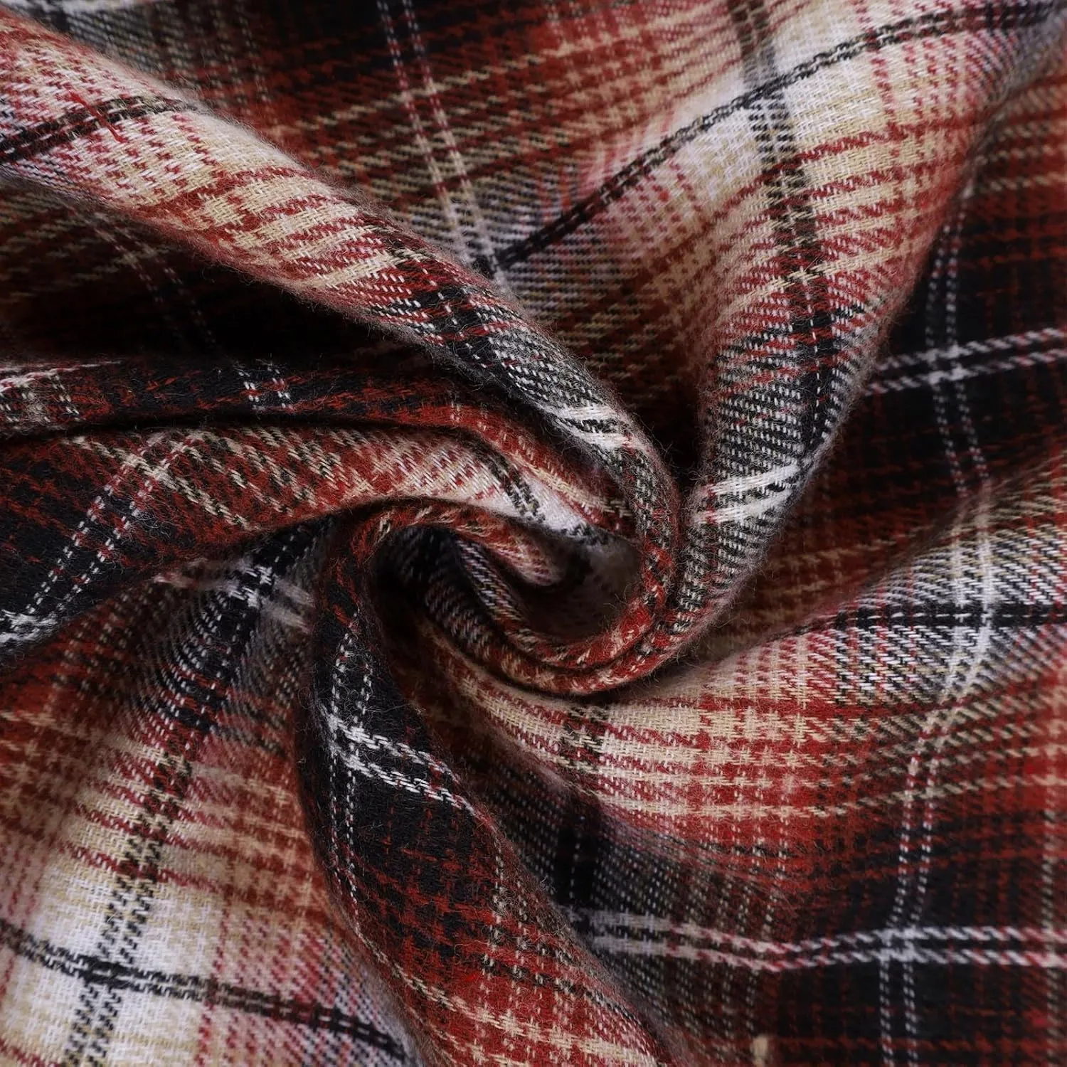 Mens Dress Shirts Vintage Checked Long Sleeve Button Down Casual Gingham Shirts Coat Lightweight Fall Cardigan Soft